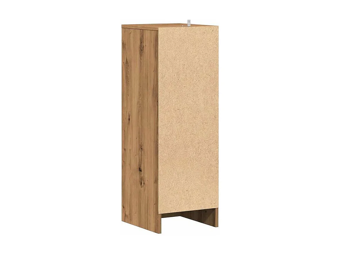 Armoire à chaussures en bois Kompo L32xP35xH92 - Sobre et discréte-Couleur Marron clair