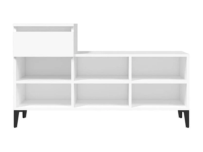 Armoire à chaussures Blanc 102x36x60 Bois d'ingénierie