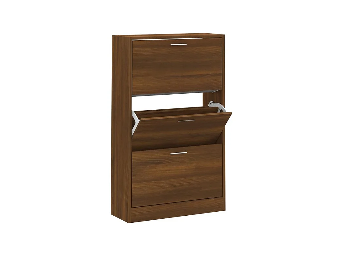 Armoire à chaussures Chêne marron 63x24x103 Bois d'ingénierie