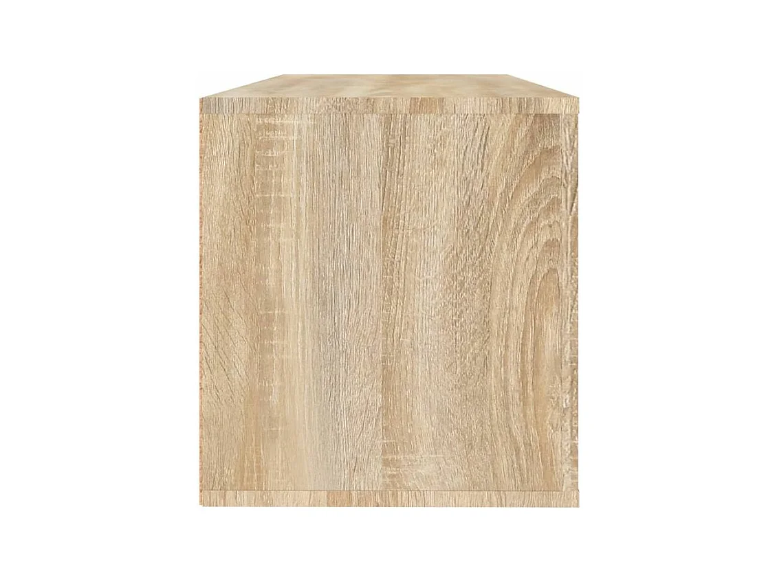 Armoire à chaussures murale en bois Luiza L100xH38xP35 – Élégance et fonctionnalité-Couleur Chêne clair