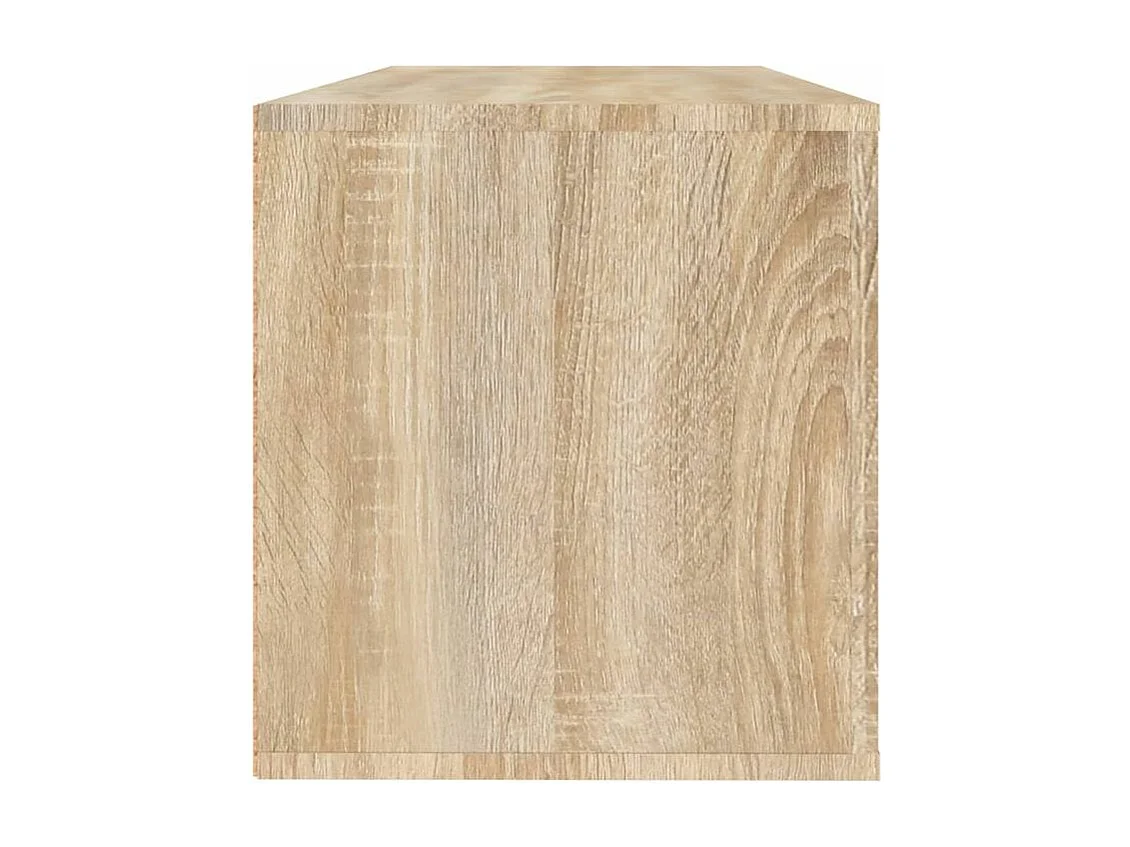 Armoire à chaussures murale en bois Luiza L100xH38xP35 – Élégance et fonctionnalité-Couleur Chêne clair