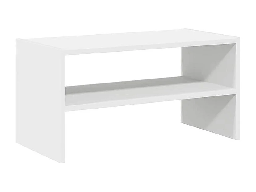 Étagère à chaussures 2 niveaux empilable – Solution Flexible et élégante pour le rangement-Couleur Blanc