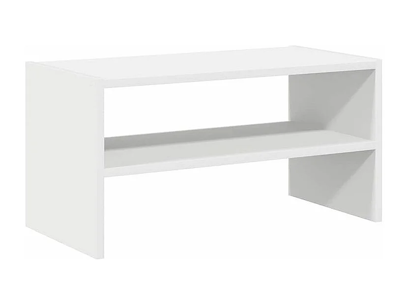 Étagère à chaussures 2 niveaux empilable – Solution Flexible et élégante pour le rangement-Couleur Blanc
