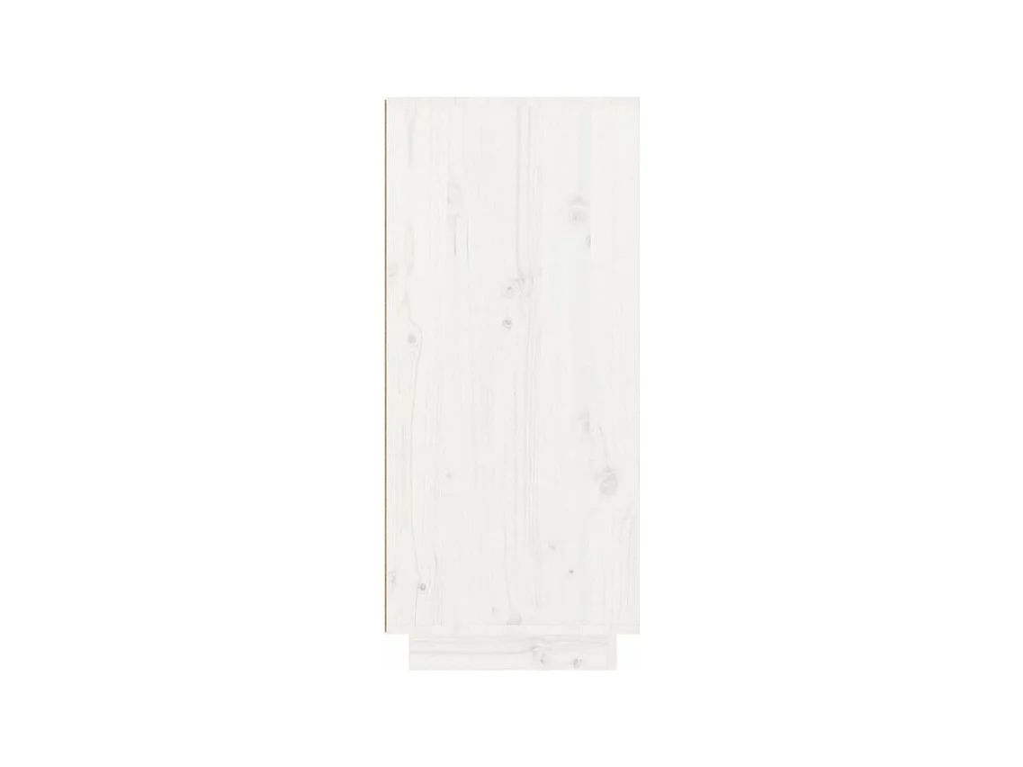 Armoire à chaussures Blanc 60x35x80 Bois de pin massif