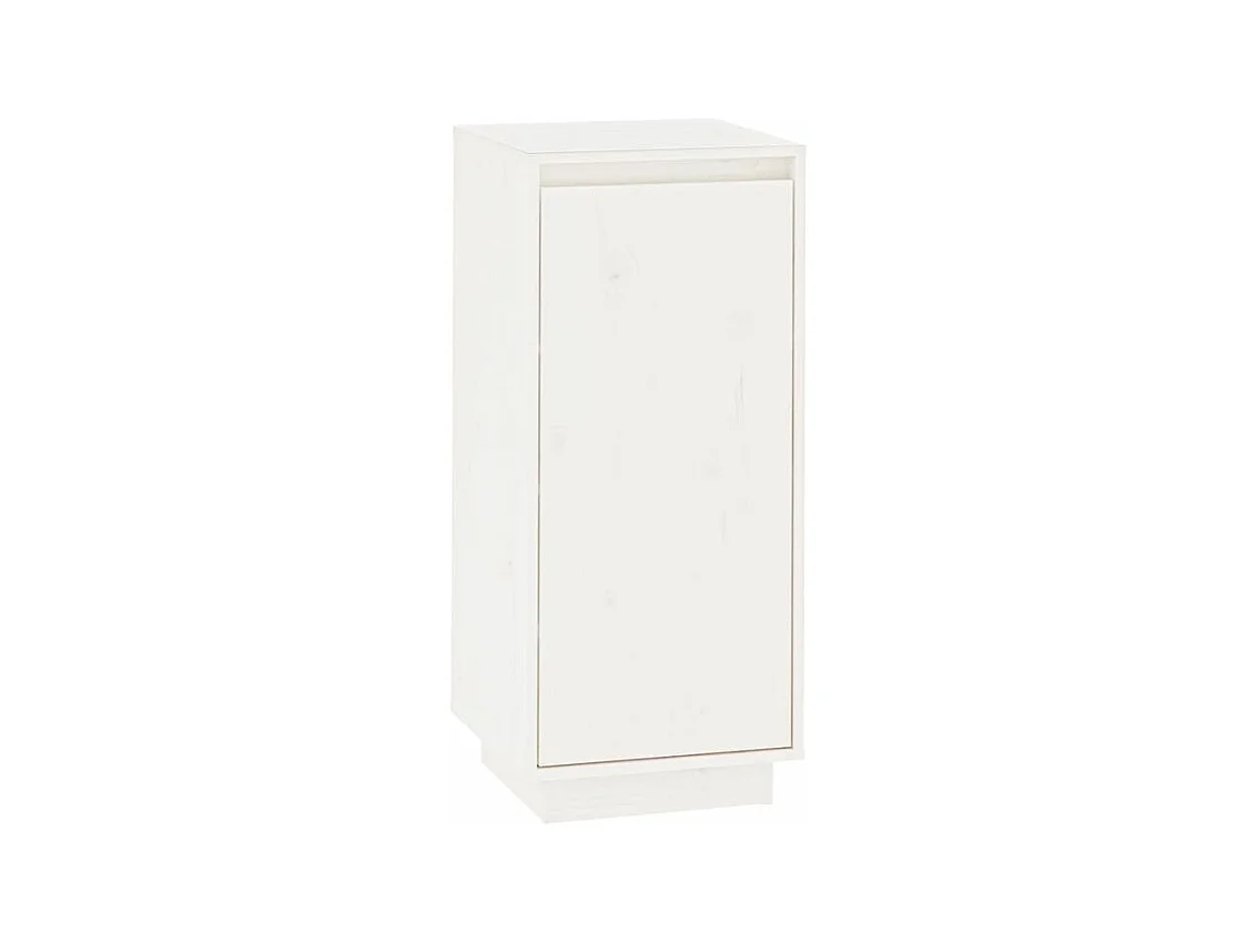 Armoire à chaussures Blanc 35x35x80 Bois de pin massif