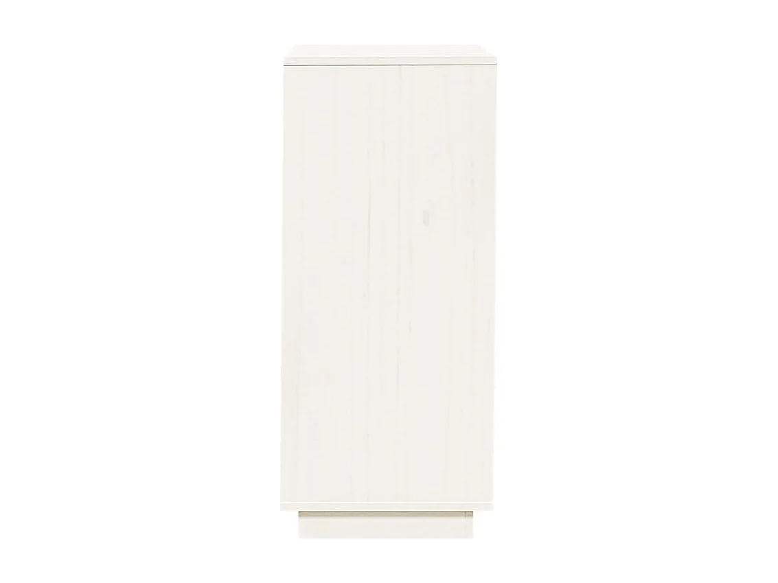 Armoire à chaussures Blanc 35x35x80 Bois de pin massif