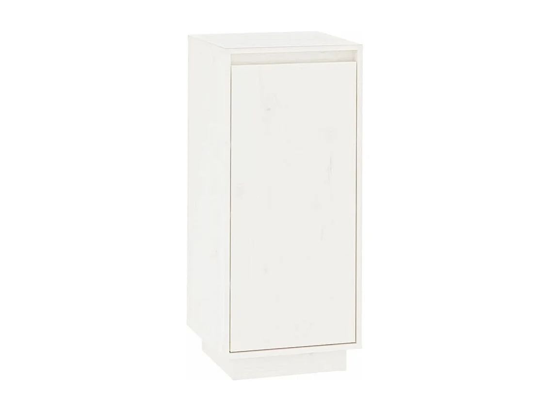 Armoire à chaussures Blanc 35x35x80 Bois de pin massif