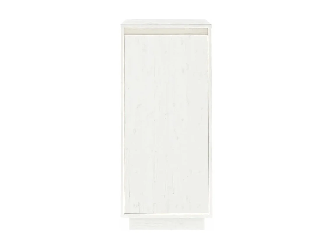 Armoire à chaussures Blanc 35x35x80 Bois de pin massif