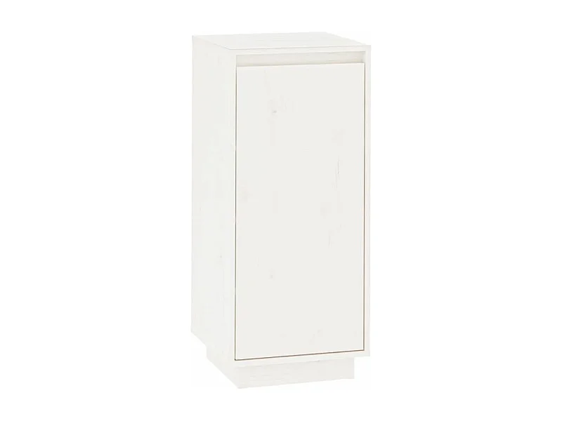 Armoire à chaussures Blanc 35x35x80 Bois de pin massif