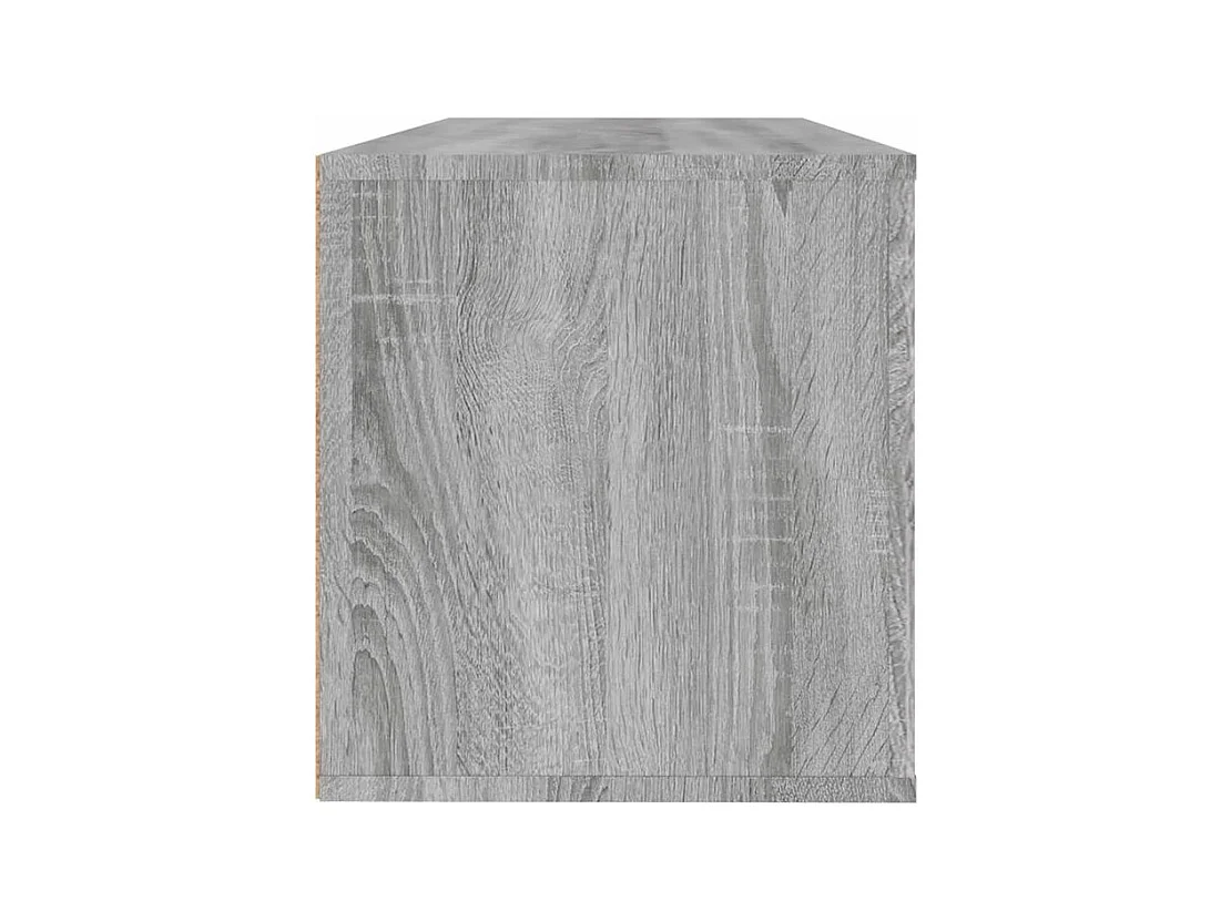 Armoire à chaussures murale en bois Luiza L100xH38xP35 – Élégance et fonctionnalité-Couleur Chêne gris