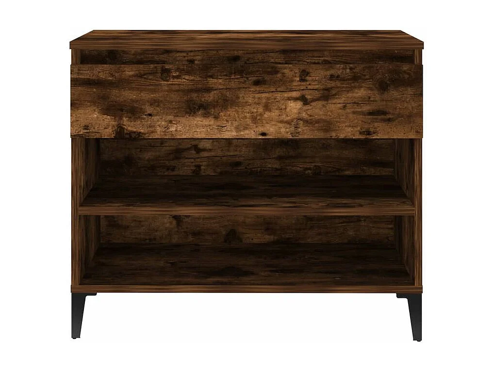 Armoire à chaussures Chêne fumé 70x36x60 Bois d'ingénierie
