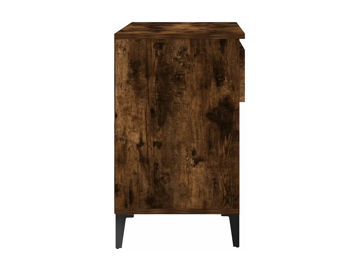 Armoire à chaussures Chêne fumé 70x36x60 Bois d'ingénierie