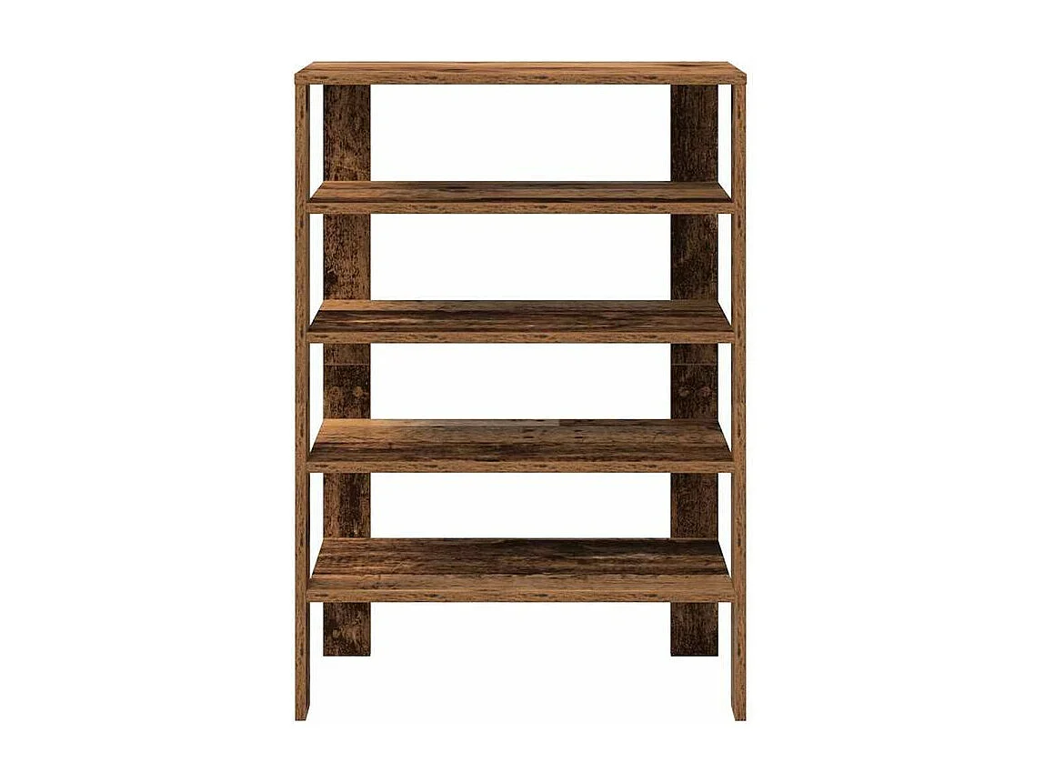 Étagère à chaussures vieux bois 61x32x87,5 bois d'ingénierie