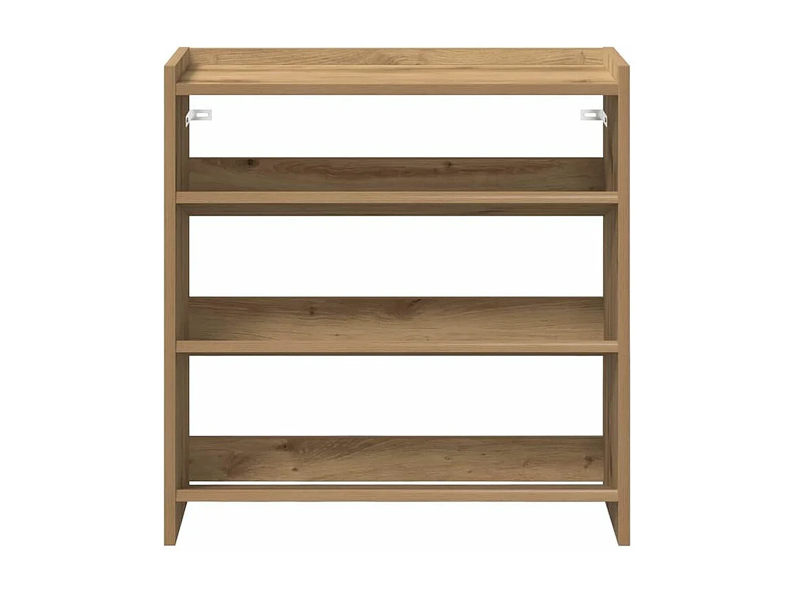 Étagère à chaussures chêne artisanal bois d'ingénierie