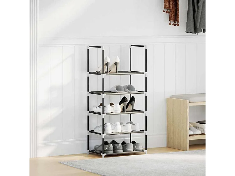 Étagère à chaussures 5 niveaux 44x28x94 tissu non-tissé