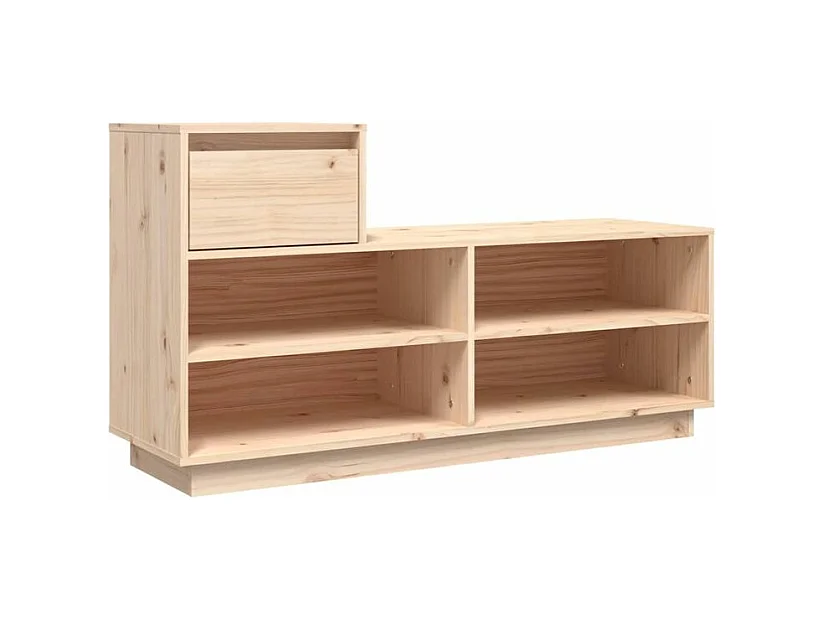 Armoire à chaussures 110x34x61 Bois de pin massif