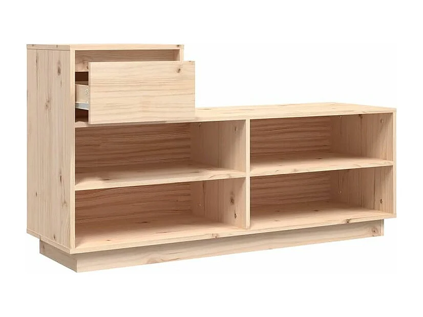Armoire à chaussures 110x34x61 Bois de pin massif