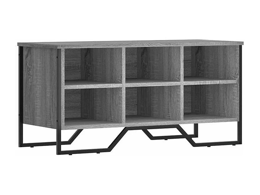 Armoire à chaussures sonoma gris 90x38x45,5 bois d'ingénierie