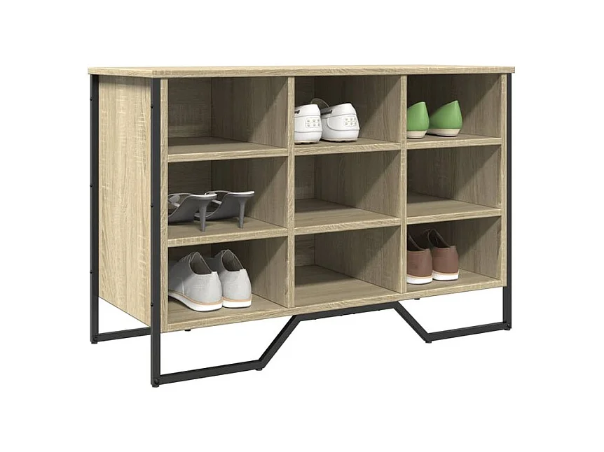 Armoire à chaussures chêne sonoma 90x38x61,5 bois ingénierie