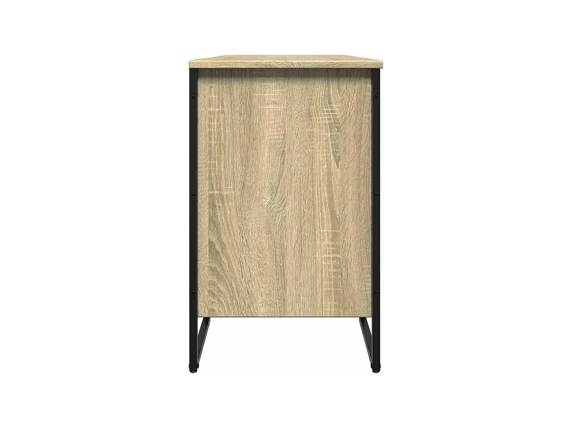 Armoire à chaussures chêne sonoma 90x38x61,5 bois ingénierie