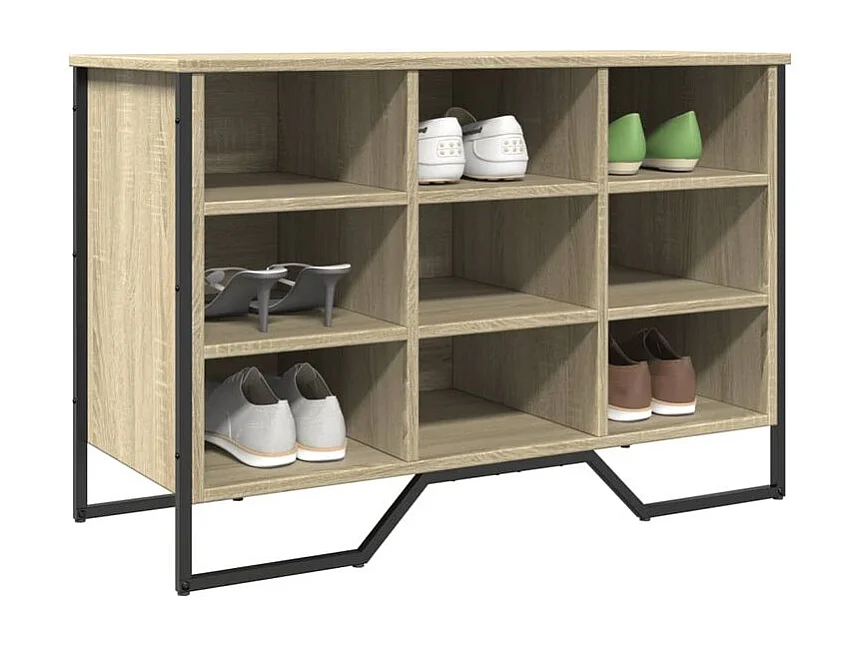 Armoire à chaussures chêne sonoma 90x38x61,5 bois ingénierie