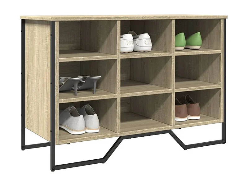 Armoire à chaussures chêne sonoma 90x38x61,5 bois ingénierie