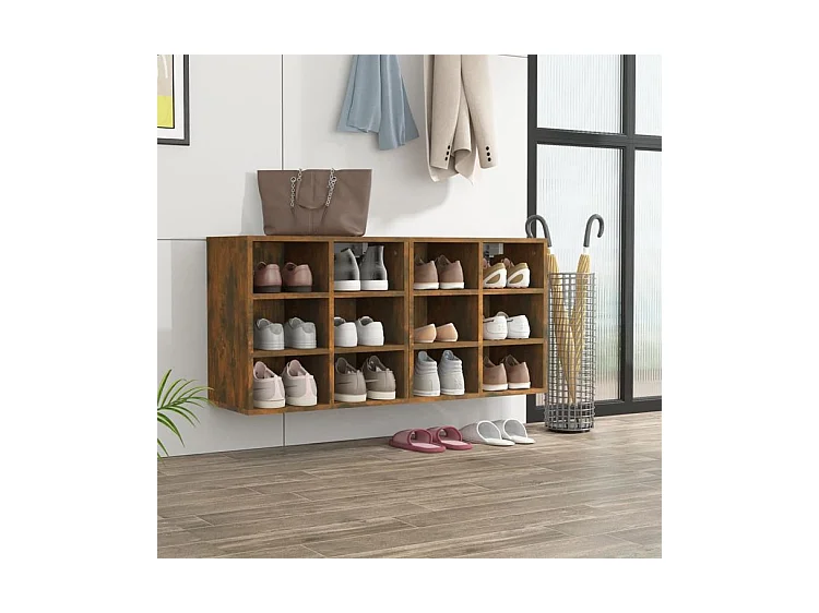 Armoires à chaussures 2 pcs Chêne fumé 52,5x30x50