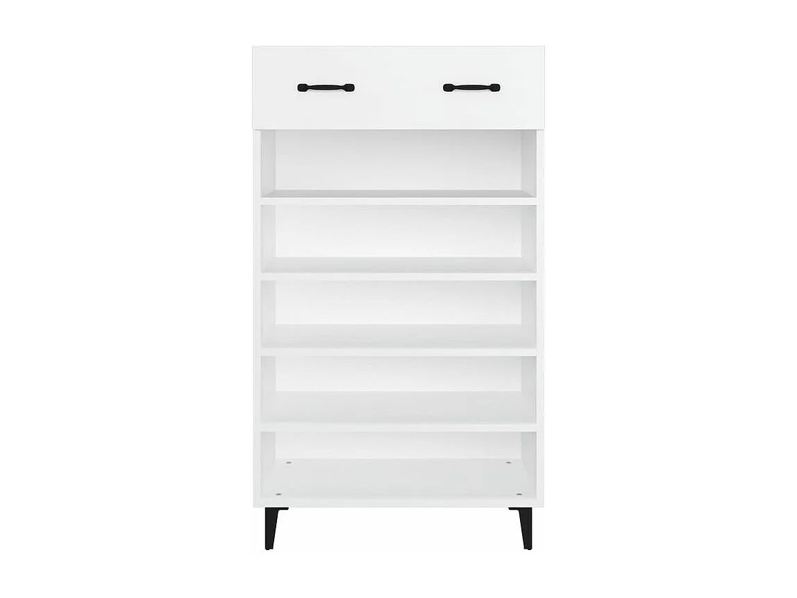 Armoire à chaussures Blanc 60x35x105 Bois d'ingénierie