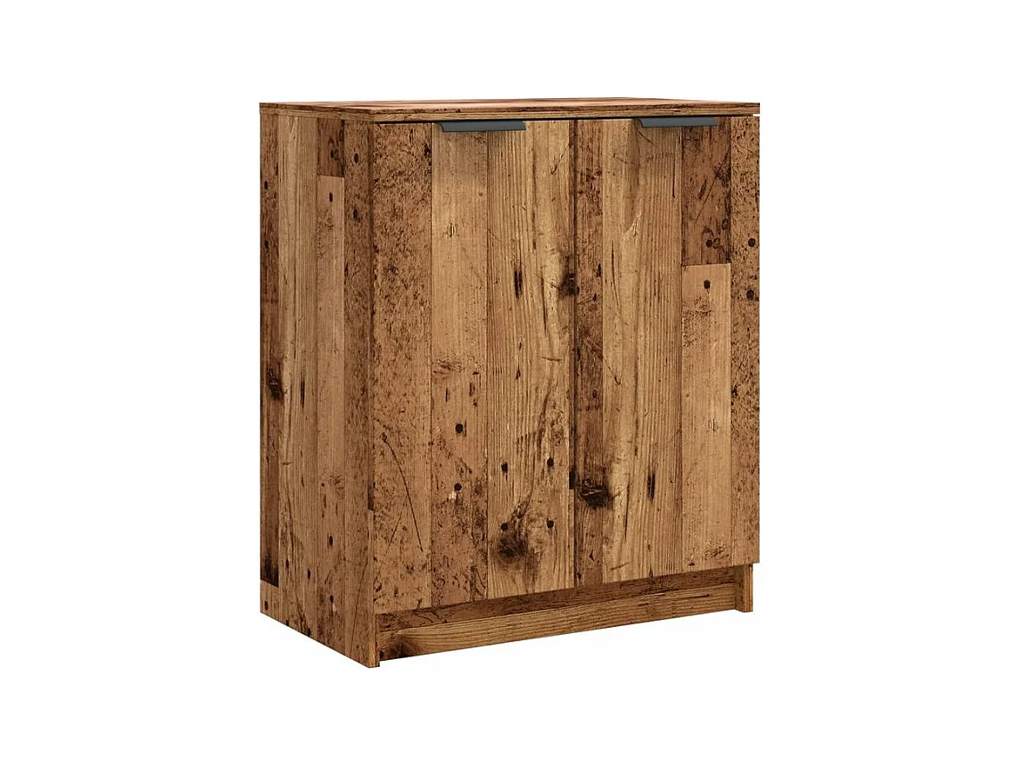 Armoire à chaussures vieux bois 59x35x70 bois d'ingénierie