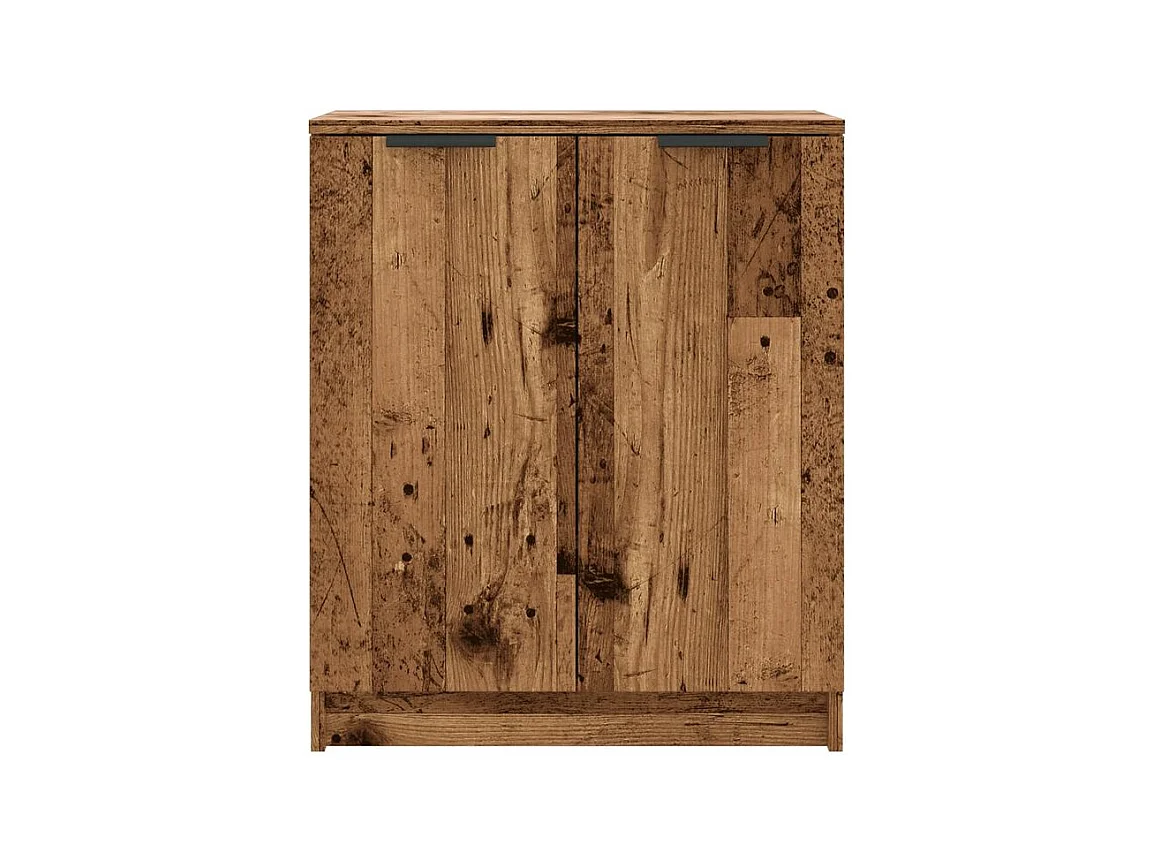 Armoire à chaussures vieux bois 59x35x70 bois d'ingénierie