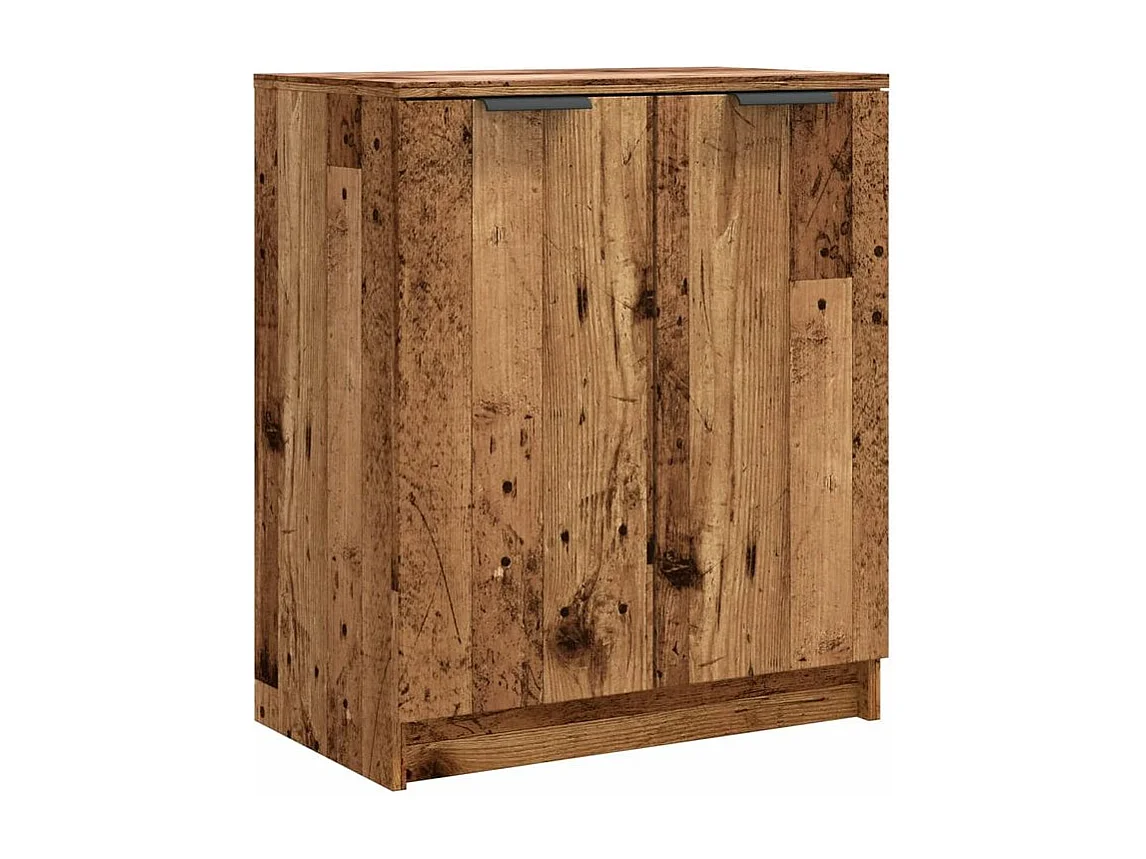 Armoire à chaussures vieux bois 59x35x70 bois d'ingénierie