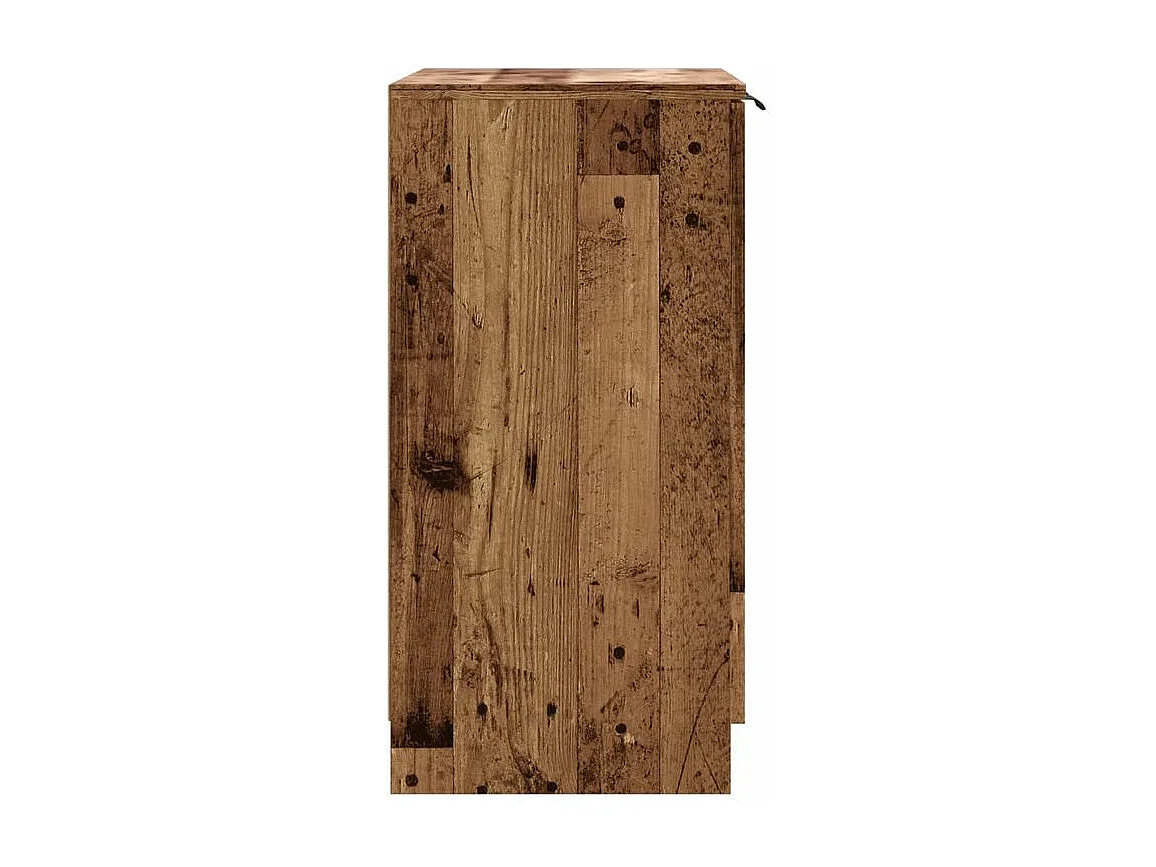 Armoire à chaussures vieux bois 59x35x70 bois d'ingénierie