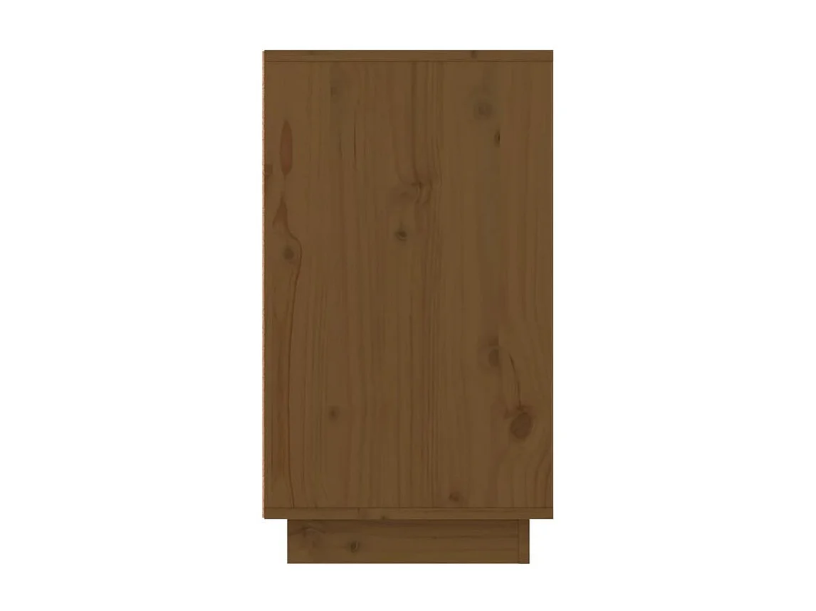 Armoire à chaussures Marron miel 110x34x61 Bois de pin massif