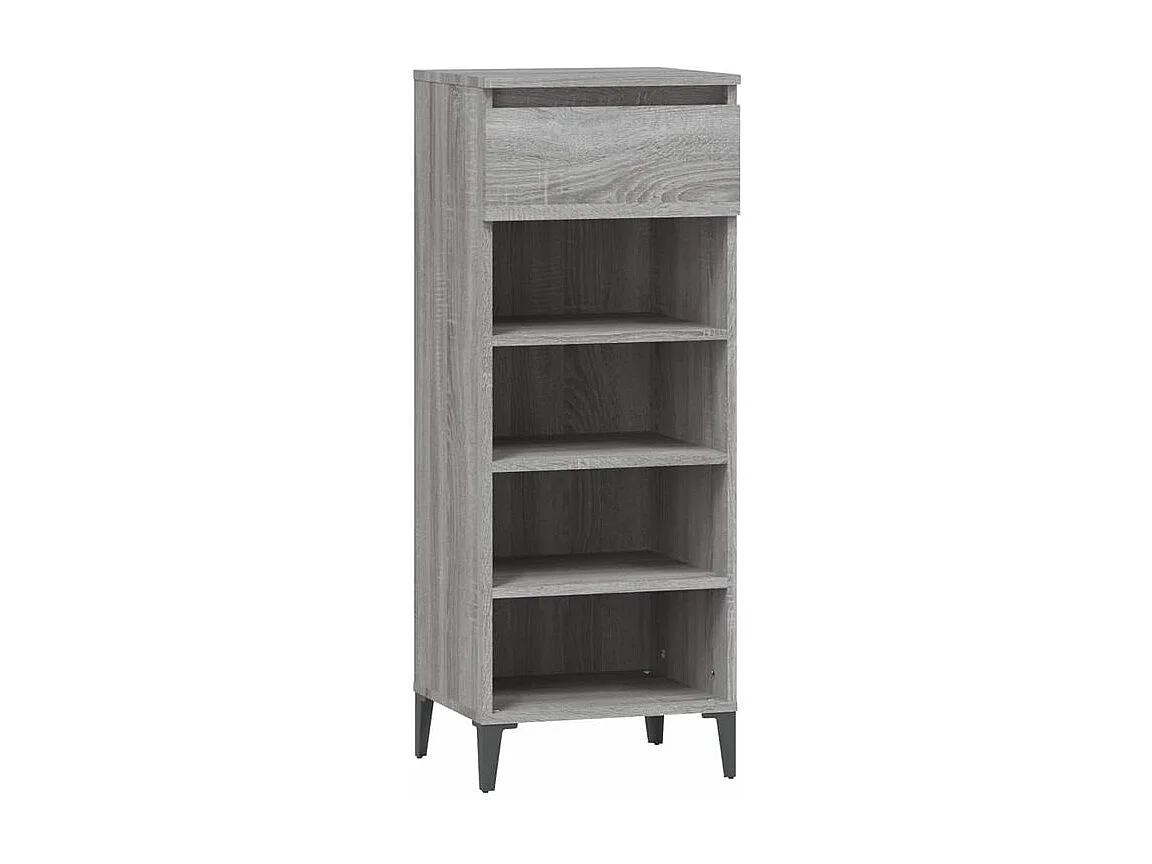 Étagère à chaussures Sonoma gris 40x36x105 Bois ingénierie