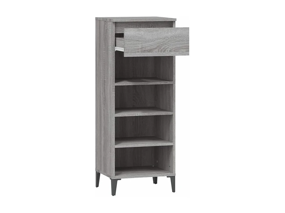 Étagère à chaussures Sonoma gris 40x36x105 Bois ingénierie