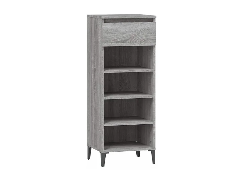 Étagère à chaussures Sonoma gris 40x36x105 Bois ingénierie