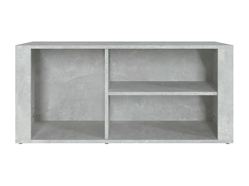 Armoire à chaussures Gris béton 100x35x45 Bois d'ingénierie