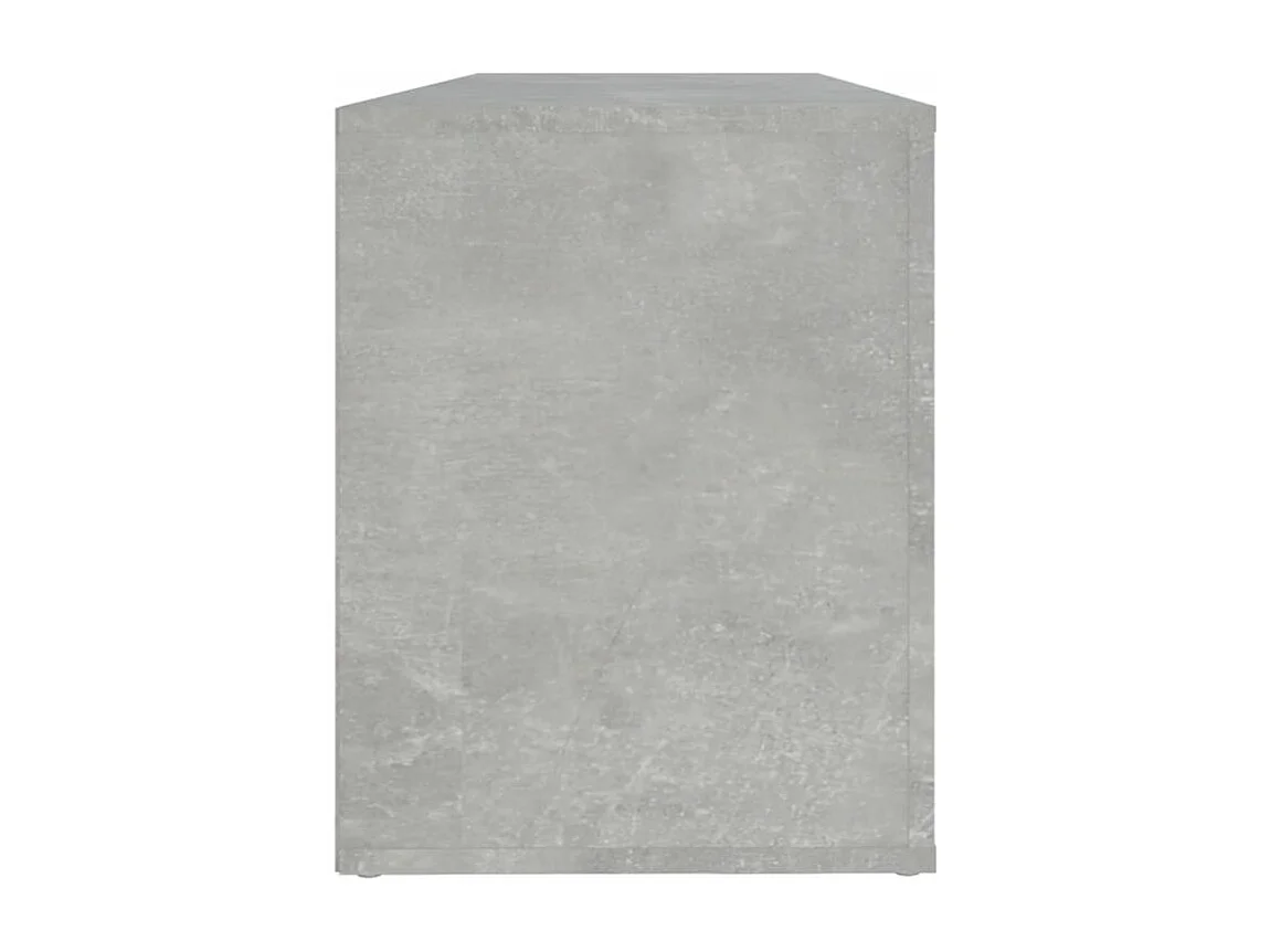 Armoire à chaussures Gris béton 100x35x45 Bois d'ingénierie