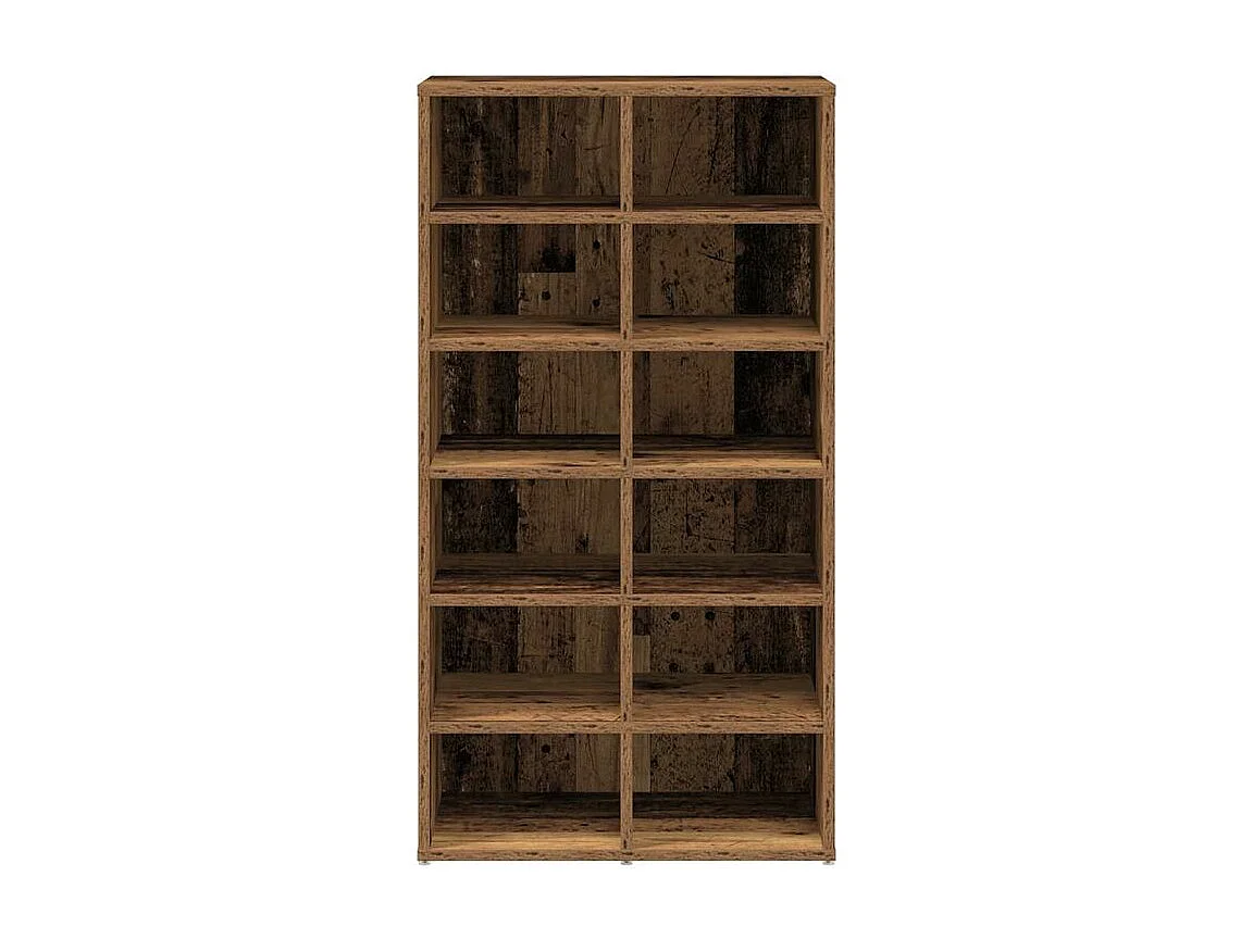 Étagère à chaussures vieux bois 54x34x100,5 bois d'ingénierie