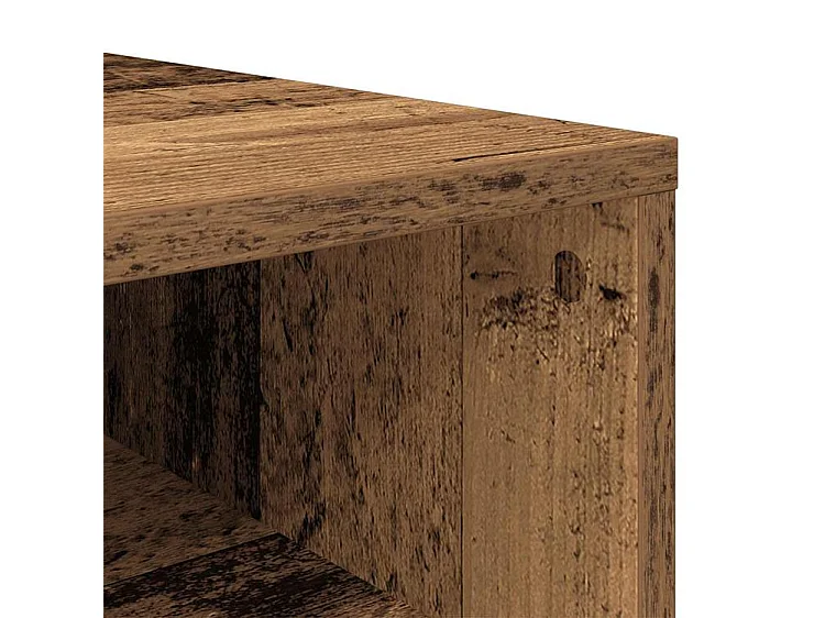 Étagère à chaussures vieux bois 54x34x100,5 bois d'ingénierie