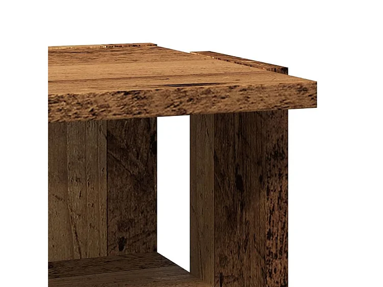 Armoire à chaussures vieux bois 28x27x102 bois d'ingénierie