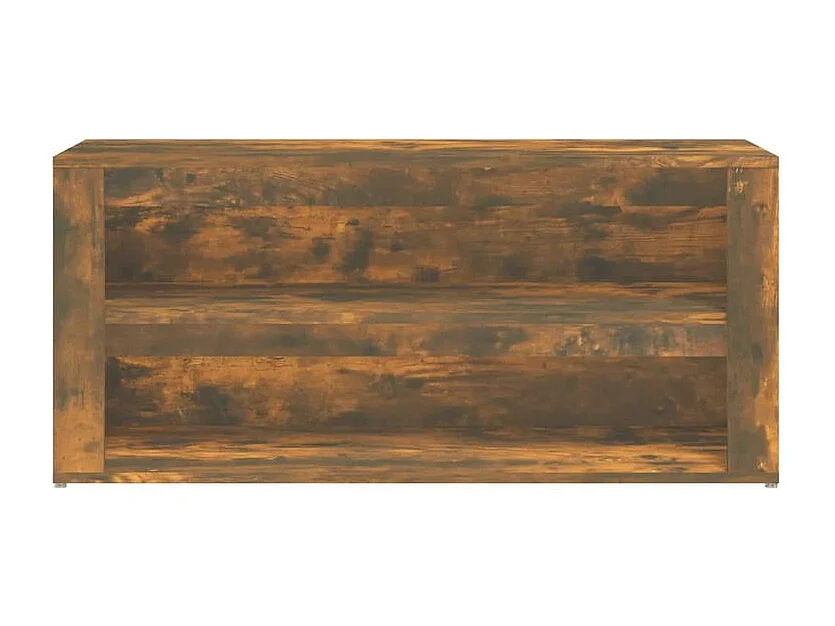 Étagère à chaussures Chêne fumé 100x35x45 Bois d'ingénierie