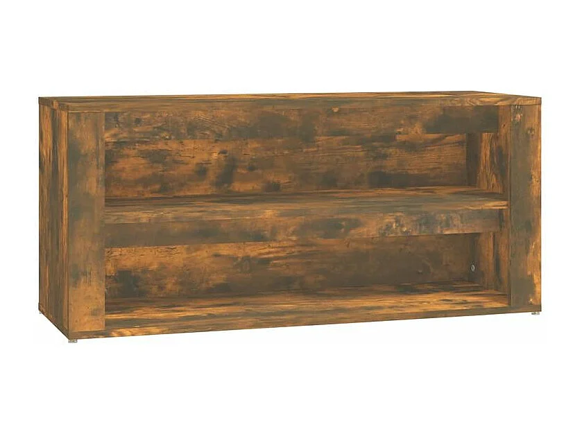 Étagère à chaussures Chêne fumé 100x35x45 Bois d'ingénierie