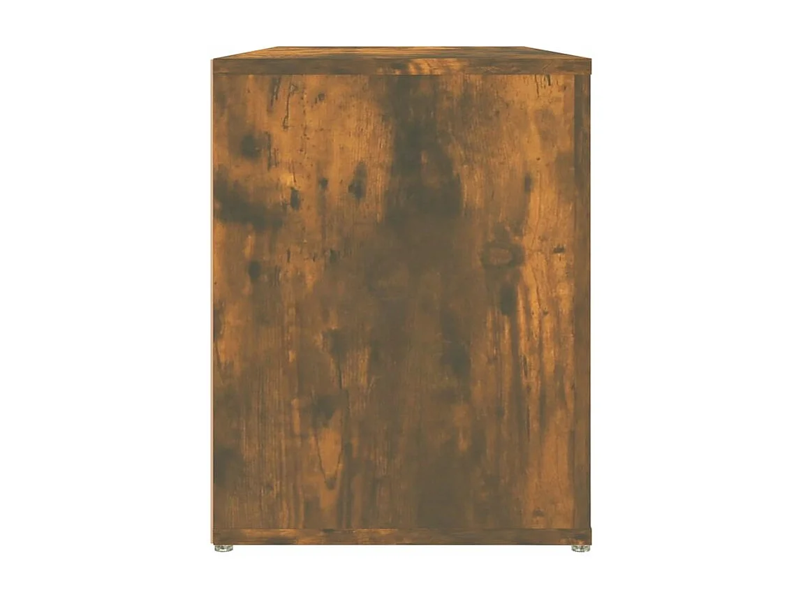 Étagère à chaussures Chêne fumé 100x35x45 Bois d'ingénierie