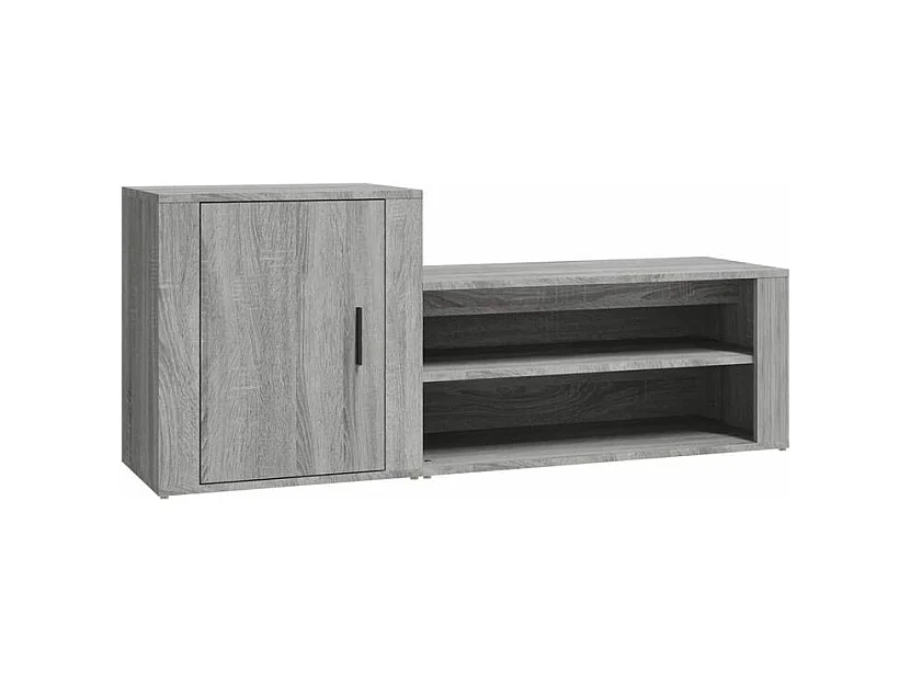 Armoire à chaussures Sonoma gris 130x35x54 Bois d'ingénierie