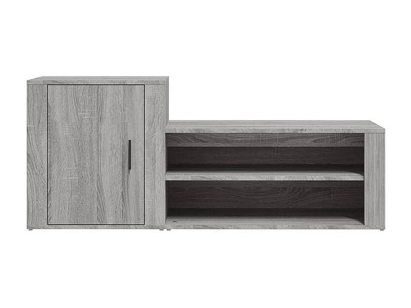 Armoire à chaussures Sonoma gris 130x35x54 Bois d'ingénierie