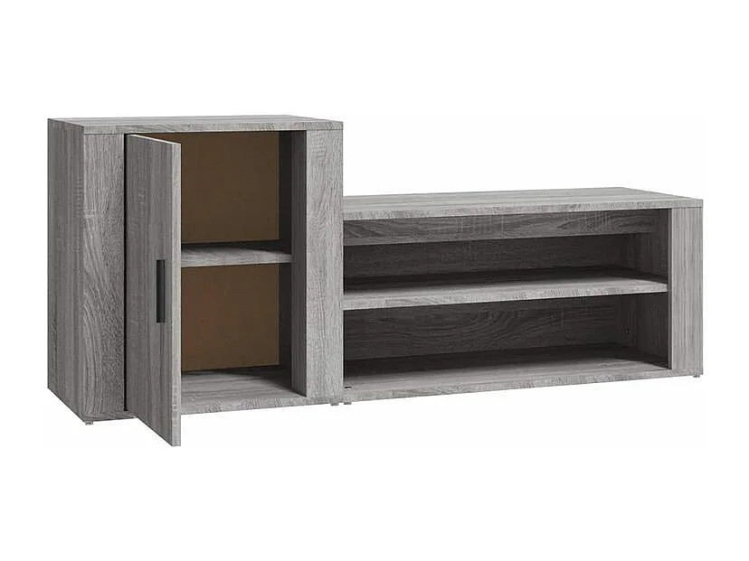 Armoire à chaussures Sonoma gris 130x35x54 Bois d'ingénierie