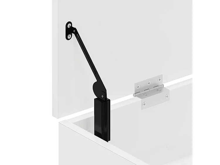 Banc à chaussures blanc 102x30,5x45 bois d'ingénierie