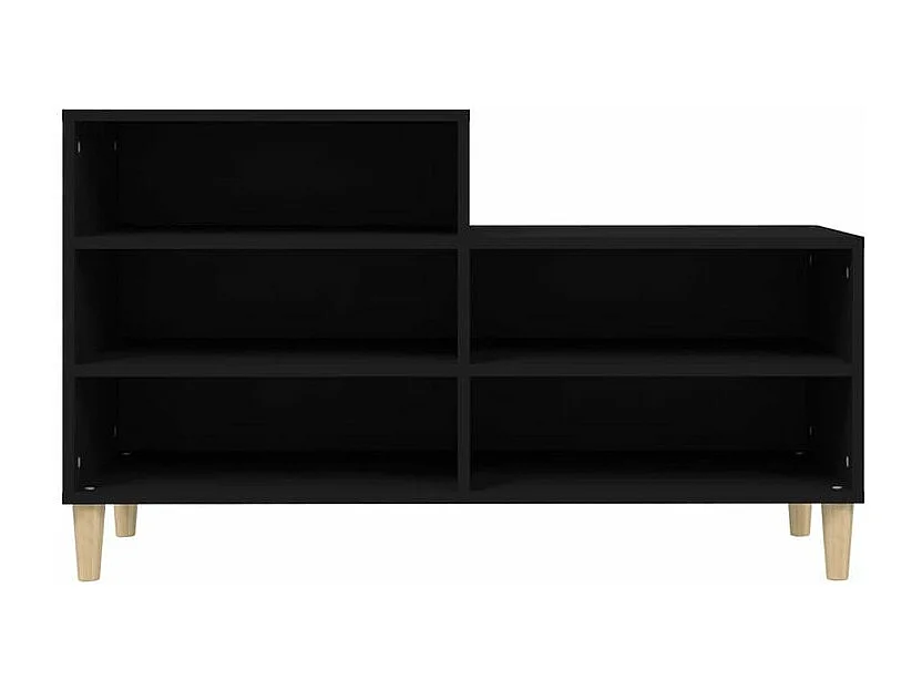 Armoire à chaussures Noir 102x36x60 Bois d'ingénierie