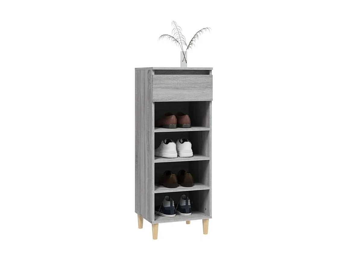 Armoire à chaussures Sonoma gris 40x36x105 Bois d'ingénierie